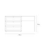 Bàn Trang Điểm Alvis - 1 Trắng - Ảnh 10