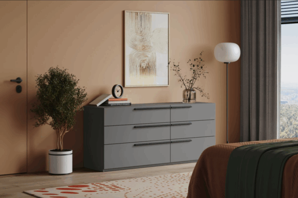 Tủ ngăn kéo Kimball Xám chì-3 - Ảnh 3