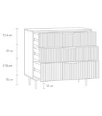 Tủ Ngăn Kéo Levante Xám Chì - 1 - Ảnh 10