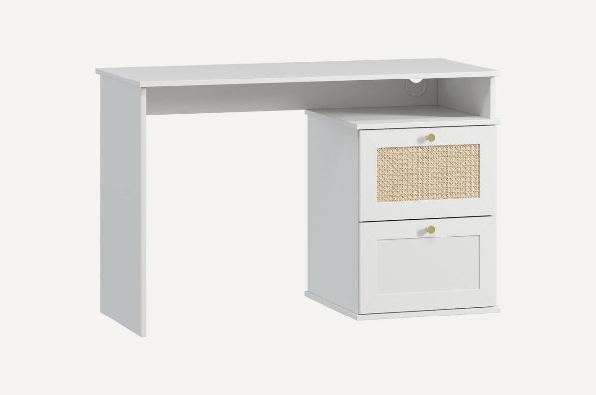 Bàn Làm Việc Alvis-1 Trắng - Ảnh 1