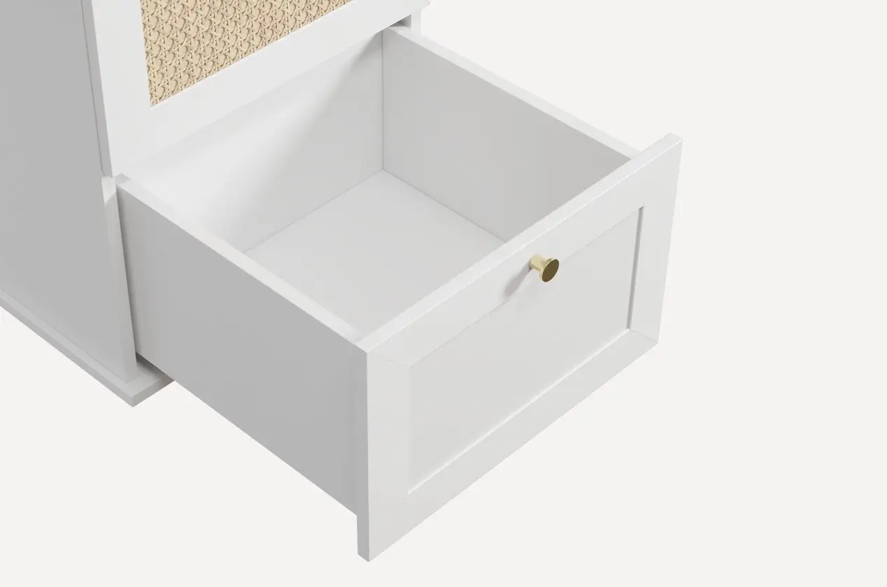 5007675 Bàn Làm Việc Alvis-1 Trắng - Ảnh 5