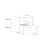 Tủ Đầu Giường Alvis - 2 Trắng - Ảnh 3