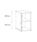 Tủ Đầu Giường Alvis - 3 Trắng - Ảnh 3