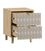 Tủ Đầu Giường Tedjons Leaf - 1 Cà Phê Sữa - Ảnh 2