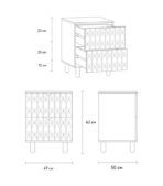 Tủ Đầu Giường Tedjons Leaf - 1 Cà Phê Sữa - Ảnh 9