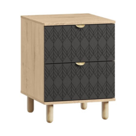 Tủ Đầu Giường Tedjons Leaf - 1 Xám Chì