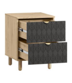 Tủ Đầu Giường Tedjons Leaf - 1 Xám Chì - Ảnh 2