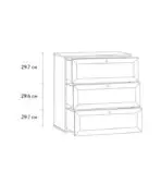 Tủ Ngăn Kéo Alvis - 2 Trắng - Ảnh 8