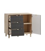 Tủ Ngăn Kéo Tedjons Leaf - 1 Xám Chì - Ảnh 4