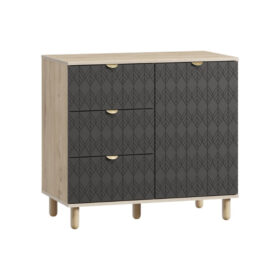 Tủ Ngăn Kéo Tedjons Leaf - 1 Xám Chì