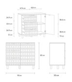 Tủ Ngăn Kéo Tedjons Leaf - 1 Xám Chì - Ảnh 9