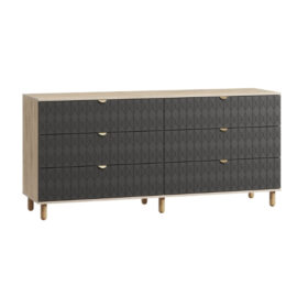 Tủ Ngăn Kéo Tedjons Leaf - 4 Xám Chì