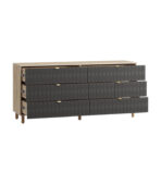 Tủ Ngăn Kéo Tedjons Leaf - 4 Xám Chì - Ảnh 2