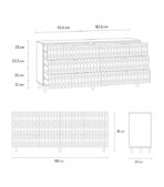Tủ Ngăn Kéo Tedjons Leaf - 4 Xám Chì - Ảnh 9