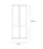 Tủ Quần Áo Alvis - 2 Trắng - Ảnh 6