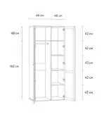 Tủ Quần Áo Alvis - 2 Trắng - Ảnh 7