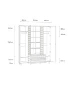Tủ Quần Áo Tedjons - 4 Cà Phê Sữa - Ảnh 8