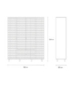 Tủ Quần Áo Tedjons Leaf - 4 Trắng - Ảnh 9