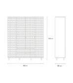 Tủ Quần Áo Tedjons Leaf - 4 Xám Chì - Ảnh 9