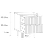 Tủ Đầu Giường Levante Trắng - 1 - Ảnh 11