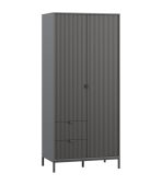 Tủ Quần Áo Travis Xám Chì - 2