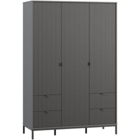 Tủ Quần Áo Travis Xám Chì - 3