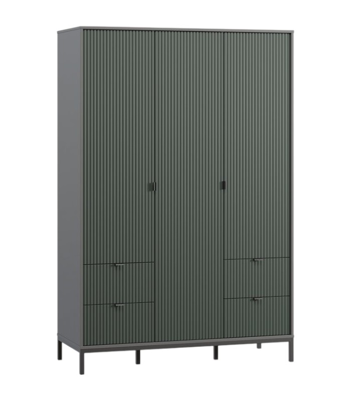 1 Tủ Quần Áo Travis Xanh Đậm Rừng Nhiệt Đới - 3 - Ảnh 1