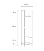 Tủ Quần Áo Travis Xám Chì - 1 - Ảnh 6