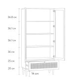 Tủ Trưng Bày Roshal Wood Vân Gỗ - 1 - Ảnh 7
