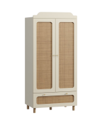 Tủ quần áo trẻ em Lindo Trắng Kem- 1