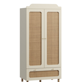 Tủ quần áo trẻ em Lindo Trắng Kem- 1