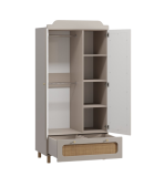 Tủ Quần Áo trẻ em Lindo Cà Phê Sữa- 1 - Ảnh 2