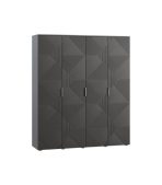 Tủ Quần Áo Shelton Xám Chì-4