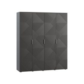 Tủ Quần Áo Shelton Xám Chì-4