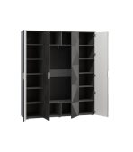 Tủ Quần Áo Shelton Xám Chì-4 - Ảnh 2