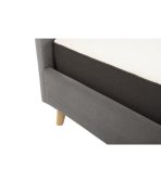 Giường Lightsy Nhung 140 Ultra Gray - Ảnh 4