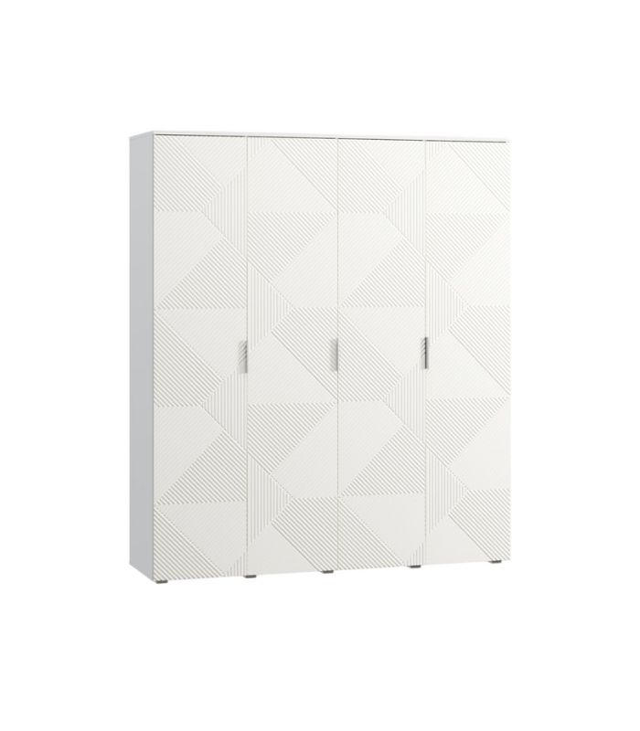 111 Tủ Quần Áo Shelton Trắng-4 - Ảnh 1