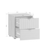 Tủ đầu giường Mont Blanc Line Xám Chì-1 - Ảnh 7