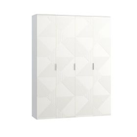 Tủ Quần Áo Shelton Trắng-4.1