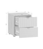 Tủ đầu giường Mont Blanc Line Xanh Ngọc Navy-1 - Ảnh 7