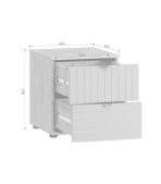 Tủ đầu giường Mont Blanc Line Trắng-1 - Ảnh 8