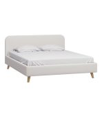 Giường Lightsy Nhung 160 Xám Clarins