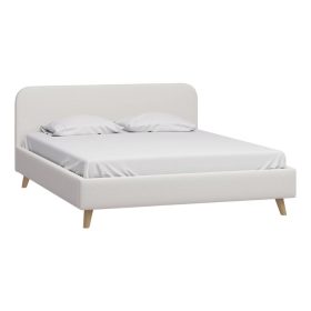 Giường Lightsy Nhung 160 Xám Clarins