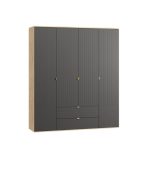 Tủ quần áo Mont Blanc Line Xám Chì-4