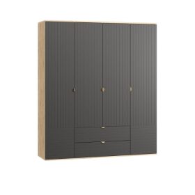 Tủ quần áo Mont Blanc Line Xám Chì-4