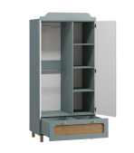 Tủ quần áo trẻ em Lindo Xanh Dương Nhạt- 1 - Ảnh 2