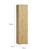 Tủ quần áo Stella Vân Gỗ Irish- 1.3 - Ảnh 3