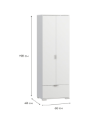 Tủ quần áo Stella Trắng- 2.1 - Ảnh 2