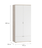 Tủ quần áo Stella Màu Gỗ Sồi - 2.2 - Ảnh 2