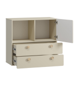 Tủ đầu giường Archie Trắng kem-2 - Ảnh 2